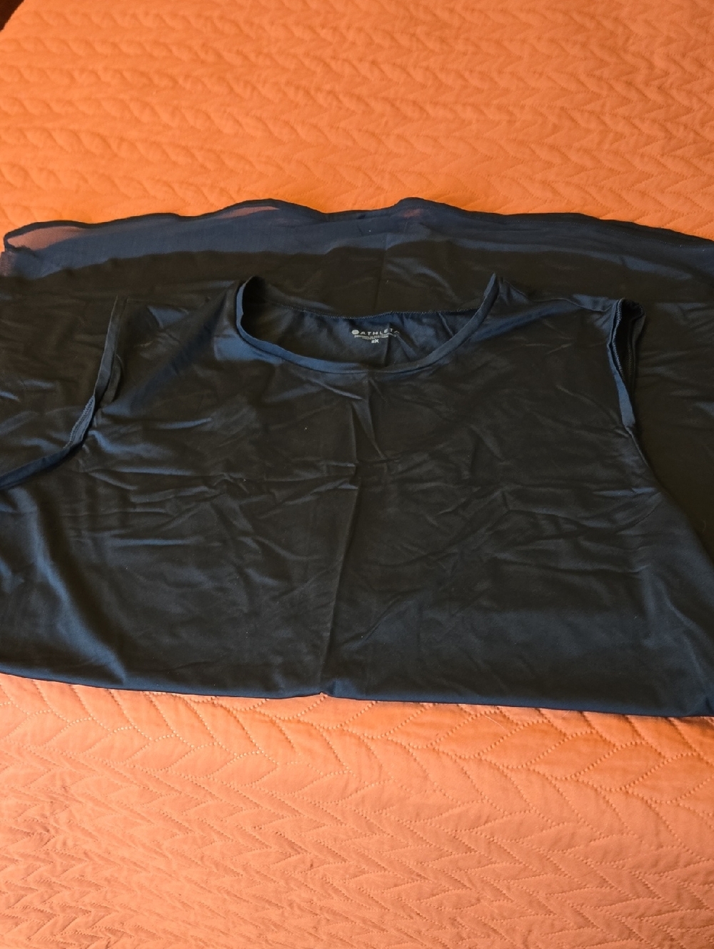 Athleta Black Coverup With Mesh Trim